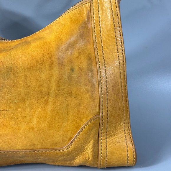 FRYE Women's Melissa Zip Crossbody Bag, Mustard - Picture 10 of 16